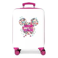 VALIGIA MINNIE BIANCA E FUCSIA 55CM