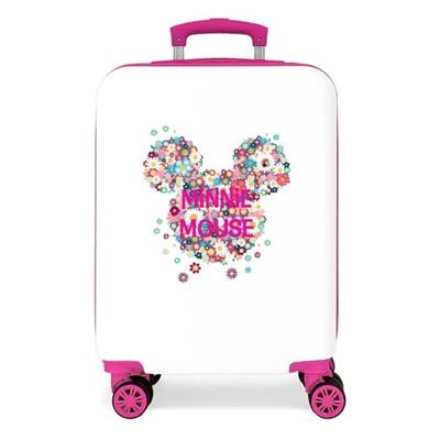 VALIGIA MINNIE BIANCA E FUCSIA 55CM