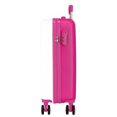 VALIGIA MINNIE BIANCA E FUCSIA 55CM