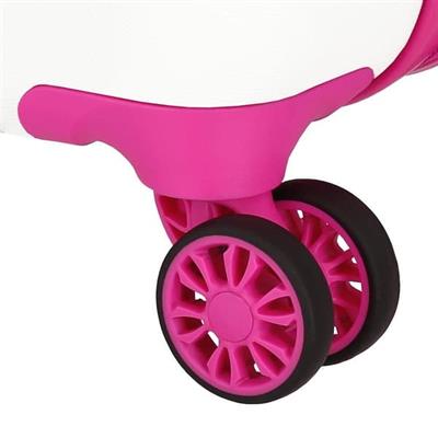 VALIGIA MINNIE BIANCA E FUCSIA 55CM