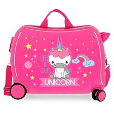 TROLLEY CAVALCABILE UNICORNO FUCSIA