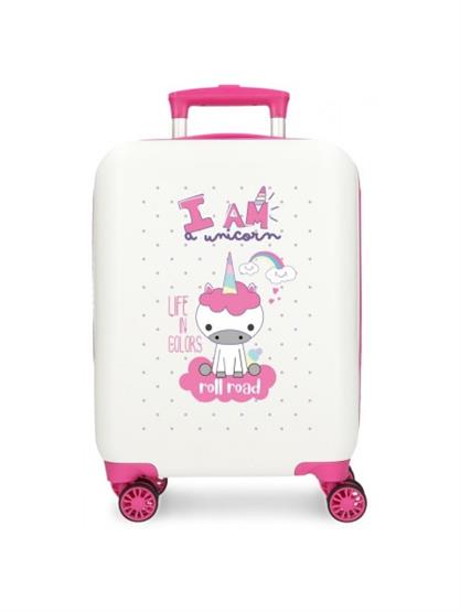 VALIGIA UNICORNO BIANCA 50CM