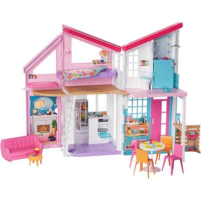 BARBIE CASA MALIBU NEW: RICHIUDIBILE, 2 PIANI e 25 ACCESSORI