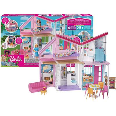BARBIE CASA MALIBU NEW: RICHIUDIBILE, 2 PIANI e 25 ACCESSORI